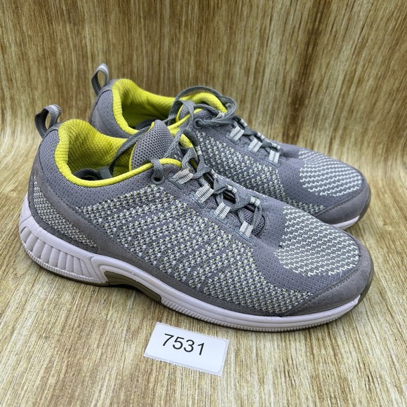 Orthofeet Biotfit 987 Women's Size 8 2E Wide Grey Lime Sneakers Orthopedic Shoes - Picture 10 of 10